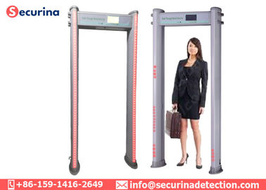 Multi Zones Airport Security Detector , Walk Through Archway Metal Detector DSP