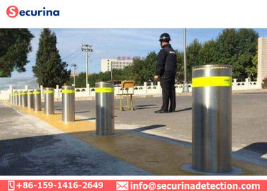 Automatic Outdoor Security Bollards Hydraulic Pressure Technologies Remote Control